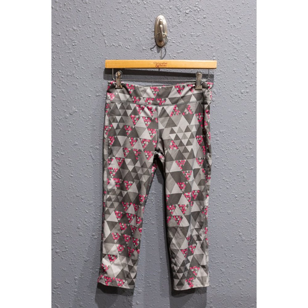 Old Navy Dri Fit Gray and Pink Leggings, Size XL